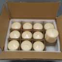 Candle Charisma Ivory Pillar Candles Bulk Pack of 12  (3x4 Inch) Long-Lasting 70-Hour Burn, Dripless & Smokeless  Perfect for Hassle-Free Decor at Weddings, Fall Table Centerpieces & Special Events