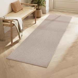SONGMICS HOME Runner Rug 2x6 ft, Washable Area Rug for Living Room, Non-Slip Carpet, Faux Jute Rug, Home Decor, for Bedroom, Kitchen, Entryway, Dining Room, Tan UTAR092K01