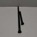 AIZESI 2 Pack Tension Curtain Rod 23-46 Inch No Drilling Adjustable Black Tension Rod Extendable Spring Loaded Curtain Rods for Window Doorway Kitchen Closet Bathroom