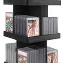 360 Rotating 3-Layer Trading Card Display Stand  12 Compartment Shelf for Holds 120+ PSA/CGC/PGS Slab Cards, Sports Game Graded Card Display Storage, Desktop Collector Showcase & Storage