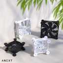 ANEXT, 120mm USB Computer Fan White, 120mm Fan, Silent Fans for Receiver DVR PlayStation Xbox Computer Cabinet Cooling, 2 in 1 Packs White