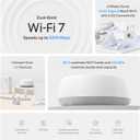 TP-Link Deco 7 BE25 Dual-Band BE5000 WiFi 7 Mesh Wi-Fi Router | 4-Stream, 240 Mhz Channels | Covers up to 2,600 Sq.Ft | 2X 2.5G Ports Wired Backhaul | VPN, MLO, HomeShield, Free Expert Help, 1-Pack