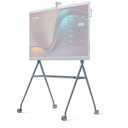 Floor Stand for MeetingBoard 65" Interactive Display, Heavy-Duty Portable TV Cart Mount with Accessory Shelf and Locking Casters