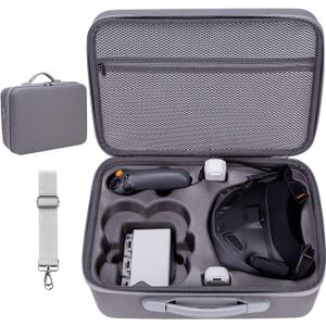 Hard Carrying Case for DJI Neo Motion Fly More Combo Drone Accessories, Waterproof Portable Travel Shoulder Storage Bag for Neo Goggles N3/3, RC Motion 3 Controller, Battery Charger Hub