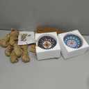 LemonRoad 12 Pcs Turkish Ceramic Bowls Bulk Gifts Set with Paper Box Wooden Beads String 4 Inch Turkish Christmas Gifts Pinch Sauce Multicolor Dipping Finger Small Serving Charcuterie Bowls for Guest