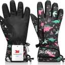 Snow Gloves,Ski Gloves Winter Warm and Waterproof Cold Weather Gloves-for Parent Boys Girls (M(Fit Kids11-15 Years and Women size), Mix 12)