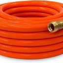 Heavy-Duty Garden Hose 100 ft, 3/4 Inch 4-Layer PVC, Kink-Free & Flexible Outdoor Water Hose