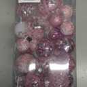 VAINECHAY Christmas Balls Ornaments Shatterproof Pink White Christmas Tree Ornament Multicolor Xmas Trees Decorations, 2.36 inches, Set of 36pcs