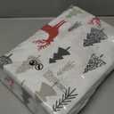 CAROMIO Christmas Bed Sheets King, Soft Brushed Microfiber Bed Sheet Set, 16 Inches Deep Pocket Fitted Sheet Winter Holiday Sheets Set (Christmas Pattern, King) (Gray)