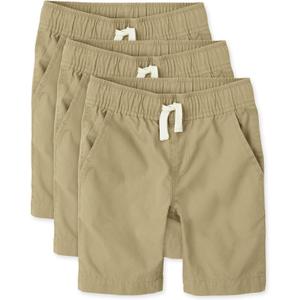 The Children's Place boys Pull On Jogger Shorts, FLAX, 16