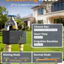 Diivoo 2 Zone WiFi Brass Sprinkler Timer, Smart Hose Water Timer with Remote APP Control, Compatible with Alexa & Google Home, 12 Irrigation Schedules, Rain Delay & Manual Mode for Garden, Lawn, Yard