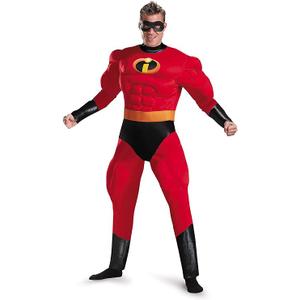 Disguise Unisex - Adult Deluxe Muscle Mr Incredible Costume Size XXL