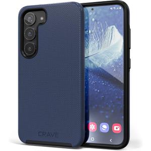 Crave for Samsung Galaxy S23 Case, Shockproof Protection Dual Layer Case for Samsung Galaxy S23 (6.1 inch) - Navy