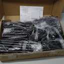 UDEAR 5Tier Coat and Shoe Rack, Entryway Coat Rack with 8 Hooks, Double Row Shoes Organizer for Living Room, Bedroom, Office, Black