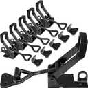 6Pack Heavy Duty Toggle Clamp Latch,4003 Style 1320lbs Capacity Pull Clamp Black Adjustable Quick Release Hasp Clamps for Smoker Cabinet Boxes Case Trunk Jig,Metal Toggle Latch Catch Set