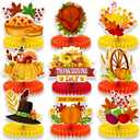 Thanksgiving Centerpieces, Thanksgiving Centerpieces for Tables,Turkey Pumpkin Table Decorations for Thanksgiving Decorations, 9 Pcs