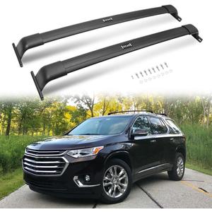 220lbs Roof Rack Cross Bars for Chevy Chevrolet Traverse 2018 2019 2020 2021 (Excluding L,LS) Heavy Duty Aluminum Roof Rails Cargo Bars Luggage Racks Carrier Crossbars Rooftop Accessories