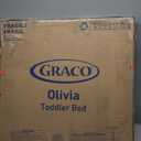 Graco Olivia Toddler Bed (Hazelnut) - GREENGUARD Gold Certified, Includes Safety Guardrails, Fits Standard Crib & Toddler Mattress, Stylish Arched Design