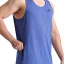 EZRUN Mens Tank Tops Quick Dry Workout Muscle Sleeveless Shirts for Summer Bodybuilding Running Fitness Training (Medium, Blue)