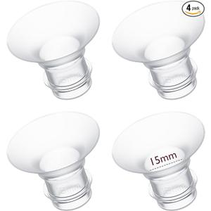 Momcozy Flange Insert 15/17/19/21mm Compatible with 24mm Flange/Shield of Most Pumps,Fit for Momcozy S9Pro/S12Pro/S12ProQuick Replacement Accessories, 4PCS