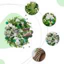 Bibelot 20" St. Patricks Day Decorations for Front Door Artificial Green Wreath Lucky Shamrock Board Clover Bow Leaves and Flowers Spring Summer Home Party Outdoor/Indoor Farmhouse Porch Decor