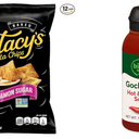 Stacy's Cinnamon Sugar Flavored Pita Chips, 7.33 Ounce 26 AUG 2025 And Bibigo Korean-Style Hot & Sweet Gochujang Sauce, 12.16 Ounce (Pack of 1) (BBL: 9/05/25)