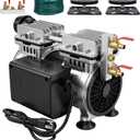DC HOUSE Pond Aerator 5.76CFM Aeration System for Up to 3 Acre Pond & Lake, 3/4 HP 550W Air Compressor with 100' Weighted Tubing & 2 Premium Air Diffusers