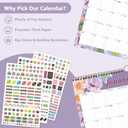8 x 2026 Wall Calendar, 18 Monthly Wall Calendar from January 2026 to June 2027, Paper Desk Planner(11'' x 8.5''), Hanging for Teacher Family School Office Supplies