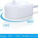 Linkidea Electric Toothbrush Replacement Charger with Right Angle Flat Plug, Space Saving 90 Degree Cord Inductive Charging Base, Compatible with Philips Sonicare 4100/5100/5300/6100/7500