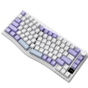 MechLands AKS075 Wireless Gaming Keyboard, Hot-Swappable Mechanical Keyboard, 75% Alice Keyboard with 0.85 Inch TFT Screen, BT5.1/2.4GHz/USB-C, 5000mAh Battery (White, Gift Switch)