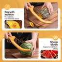 2 x 15.7" Sourdough Bread Knife, Bread Knife for Homemade Bread, Wooden Bread Bow Knifes, Premium Stainless Steel Serrated Bread Knifes, Bread Cutter for Bagels, Baguettes, Sourdough Knifees for Slicing (peach color)