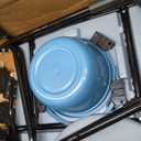 Bedside Commode - Rolling Shower Chair with Wheels - Portable Toilet for Elderly - Rear Locking Wheels 7-qt Commode Bucket Included, HDB-601A