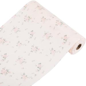CREATCABIN Plastic Drawer Liners Shelf Cabinet Closet Cupboard Mat Roll Non-Adhesive Waterproof Non-Slip Shelf Liner Refrigerator Kitchen Protector Lining for Pantry Dresser Home Pink Rose 31.6x500cm