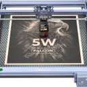 Creality Falcon 5W Laser Engraver, with Honeycomb Laser Bed 500x500mm, 10000mm/min, 72000mW High-Precision Laser Cutter for Wood, Acrylic, Pre-Installation and Out-of-The-Box