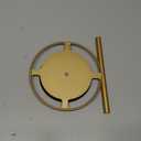 LSK Metal Sunglasses Organizer, Glasses Holder Stand with Storgae Tray, Eyeglasses Holder with Anti-Slip Pads for Tabletop, Desk, Dresser, Gold