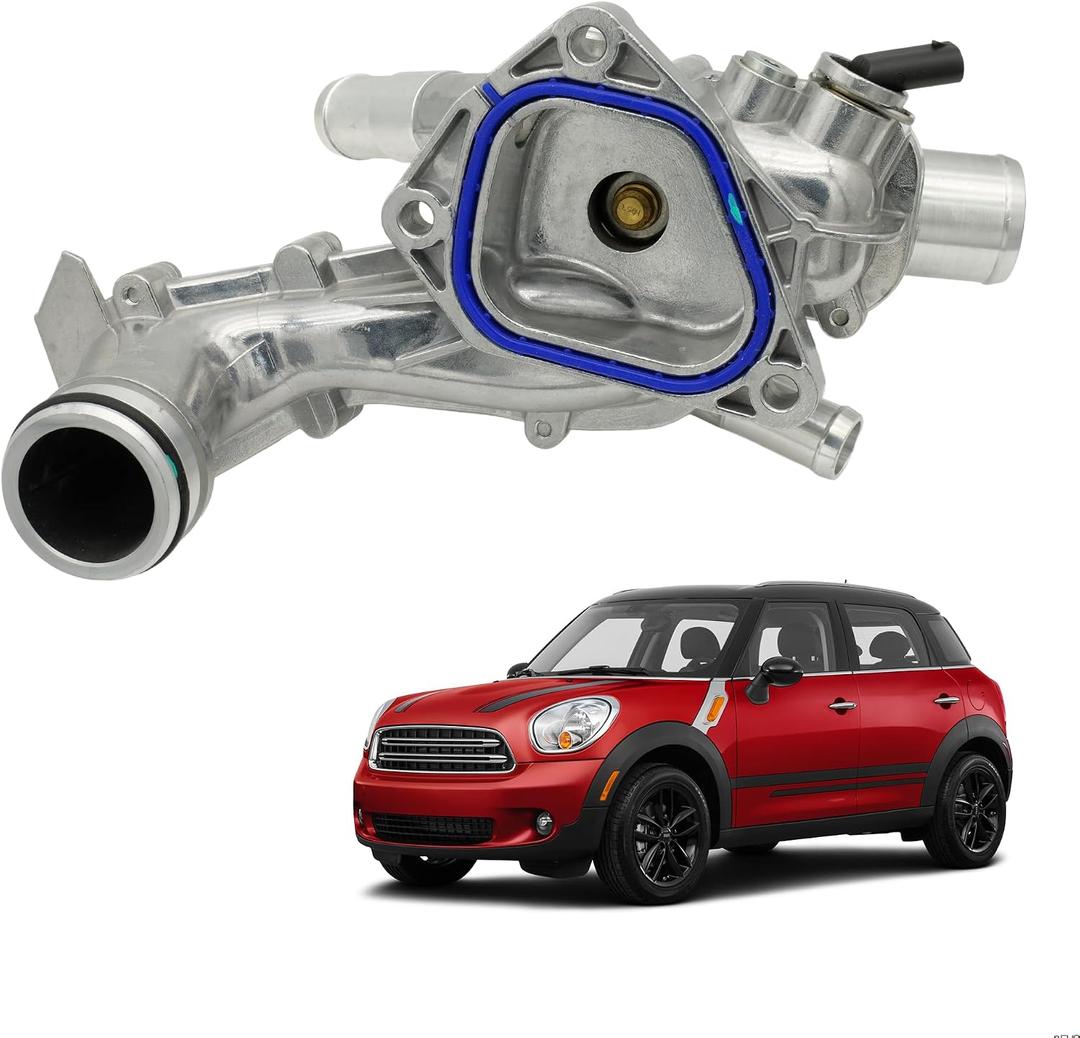 NOVAPARTS 11538674895 Aluminum Engine Coolant Thermostat Housing Assembly for 2011-2016 N16 Mini Cooper Clubman Countryman Convertibles N18 Mini Cooper S JCW 1.6L L4 11538671513 11537647305 902-5188