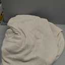 Couch Cushion Covers, Comfort Soft Magic Sofa Covers Washable Stretch Resistant Slipcovers for Sectional and L Shaped Seats Furniture Protectors for Pets (1PC Chair Cushion Cover, Ivory)