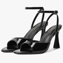 Susanny High Heels for Women Pointed Open Toe Strappy Chunky Block Heels Ankle Strap Stiletto Kitten Heeled Sandals Wedding Bridal Party Prom Sexy Dress Shoes, Size 6.5