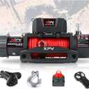 Winch 10000 lb. Electric Winch Truck Winch Waterproof IP67 Electric Winch Synthetic Rope Kit with 2 Wireless Handheld Remotes and Wired Handle for 4WD 4x4 Off Road Vehicle Boat Truck