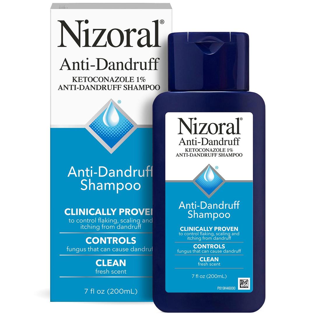 Nizoral Anti-Dandruff Shampoo with 1% Ketoconazole, Fresh Scent, 7 Fl Oz, Best By 03/2027