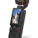 W & O Vlogging Camera with 180° Rotating Lens, Pocket Body Camera with Audio & Video Recording,7Hour Battery, Handheld POV Cameras with 32GB Card, Easy OneButton Recording for Travel,Daily Life