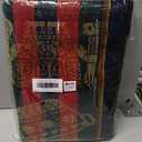 Unique Native Peruvian Throw - Vibrant Colors Lightweight Durable - Home,Yoga, Beach,Camping,Picnic,Outdoor Activities Thin Blanket 80'' x 47'' (Ancestral Icons Navy Blue)