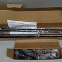 5/8 Diameter Curtain Rods 30-45 Inch, for 30-39 Inch Windows, Adjustable Splicing Black Curtain Rods for Windows with Brackets, Window Rod Long Small Curtains Rod