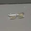 VISOONE Square Clear Blue Light Blocking Glasses TR90 Gaming Men Women ALBA (Crystal)