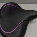 Bicycle Seat, Bike Seat for Women Men Extra Comfort Wide, Oversized Comfortable Seats Saddle for Peloton Bikes, Fit for Exercise Bikes, Electric Bikes, Mountain Bikes, Cruiser Bikes (Purple)