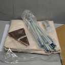 Extra Large Kids Play Tent with Flags & Star Lights, Portable & Foldable Teepee, Boys & Girls, Indoor Outdoor Dome Tent Playhouse, 59x39x59 in, Cream