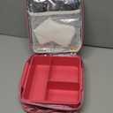 Bento Lunch Box Set for Kids with 8oz Soup Thermo, Leak-Proof Lunch Containers with 4 Compartment, Kids Thermo Hot Food Jar and Insulated Lunch Bag for Kid to School-Pink