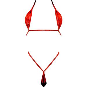 Lingerie Sets for Women Bra Panty Set Lingerie, Red, Onesize 2-8