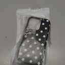 Magnetic for iPhone 15 Pro Case Cute Big Polka Dot Phone Case, Shockproof Slim TPU and Hard PC Protective Phone Cover Compatible with MagSafe Designed for Women Girls, Black 01