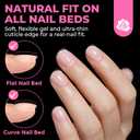 UNA GELLA Short Square Nail Tips 504PCS Pre Etched Extra Short Soft Gel Fake Nails Tips for Women DIY Squoval Press On Nails Extension French Style Salon Full Cover Acrylic Tips 12 Sizes